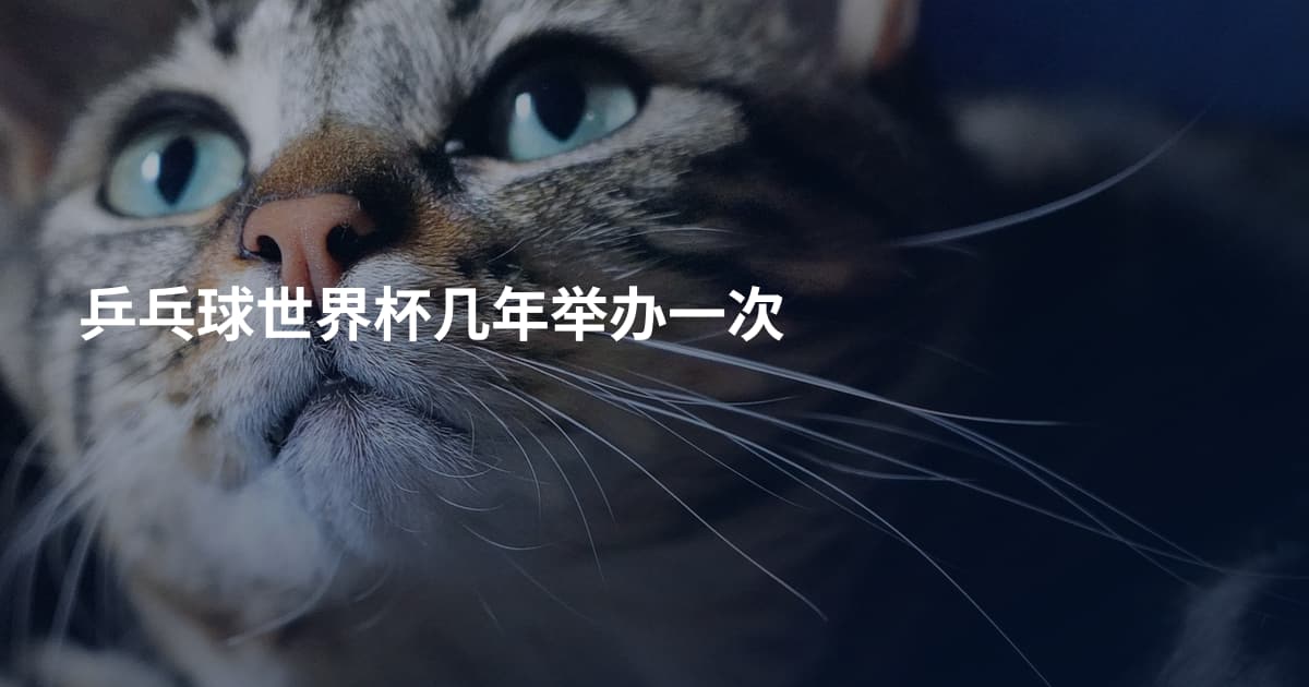 乒乓球世界杯几年举办一次