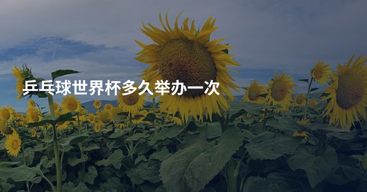 乒乓球世界杯多久举办一次