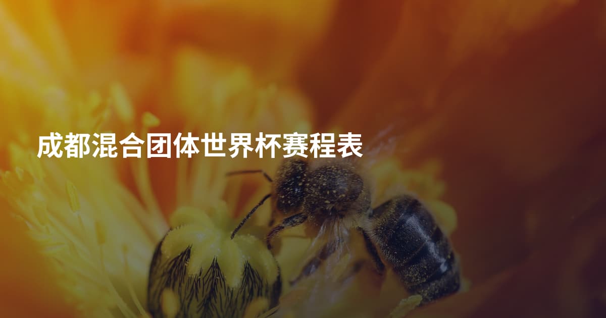 成都混合团体世界杯赛程表