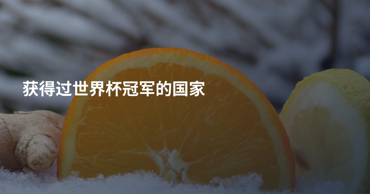 获得过世界杯冠军的国家