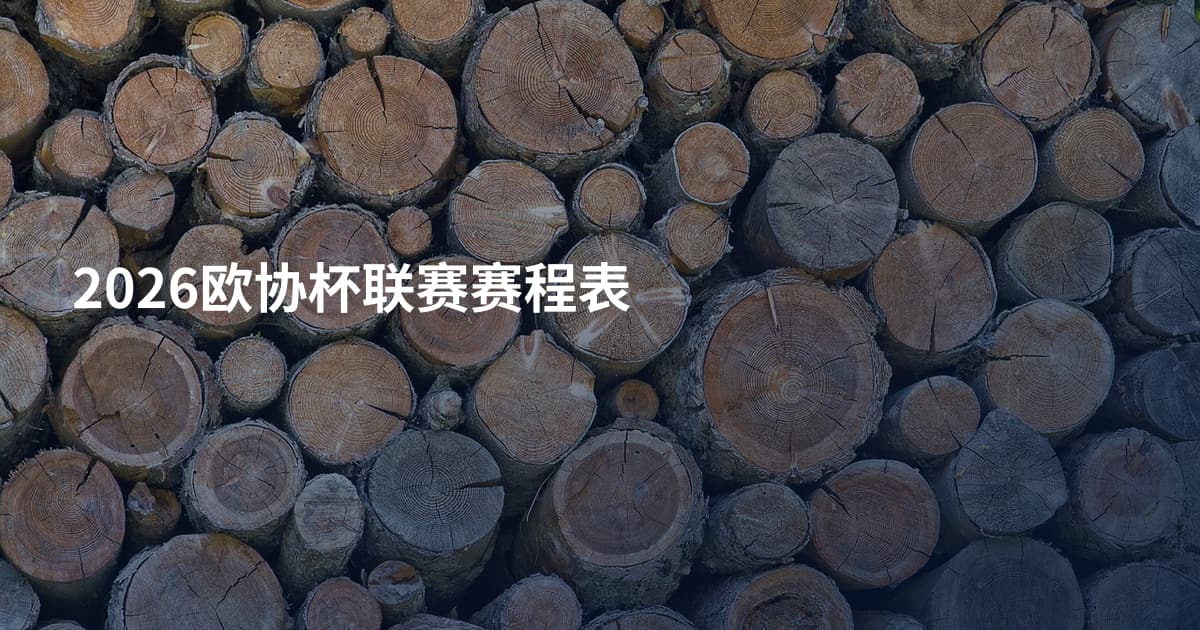 2026欧协杯联赛赛程表