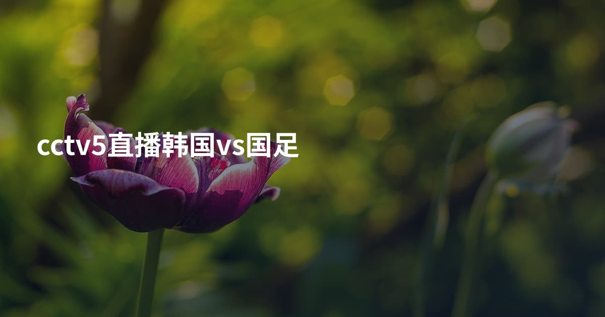 cctv5直播韩国vs国足