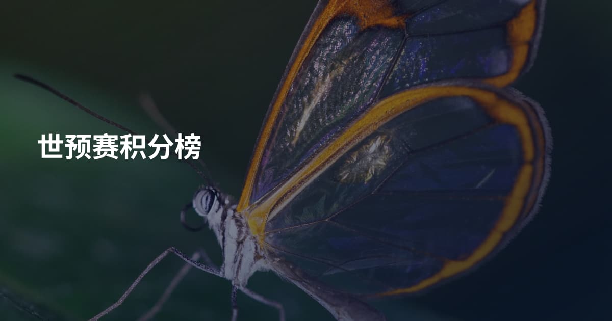 世预赛积分榜