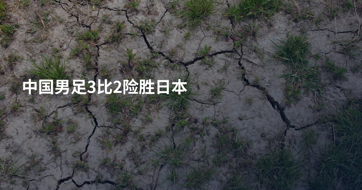 中国男足3比2险胜日本