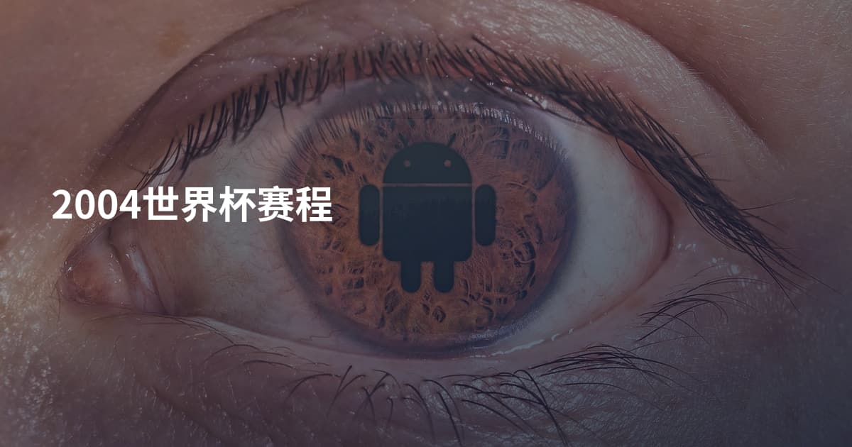 2004世界杯赛程