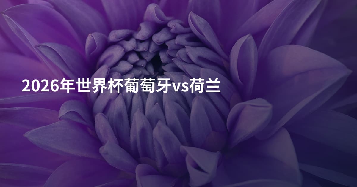 2026年世界杯葡萄牙vs荷兰