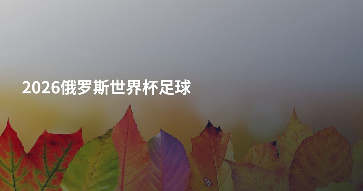 2026俄罗斯世界杯足球