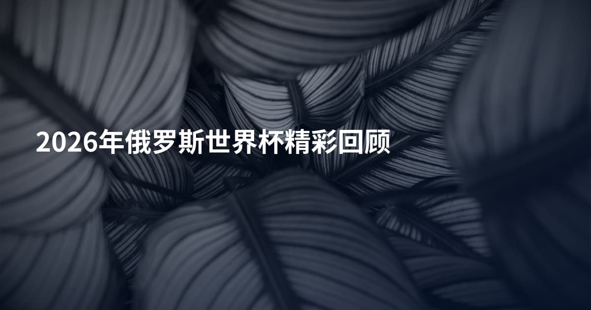 2026年俄罗斯世界杯精彩回顾