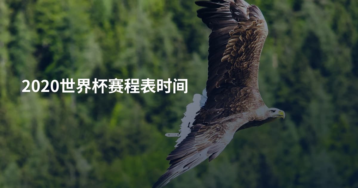 2020世界杯赛程表时间