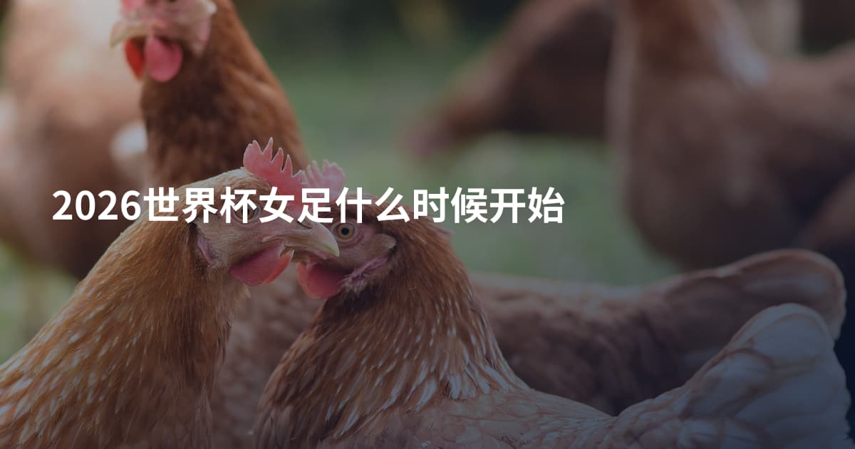 2026世界杯女足什么时候开始
