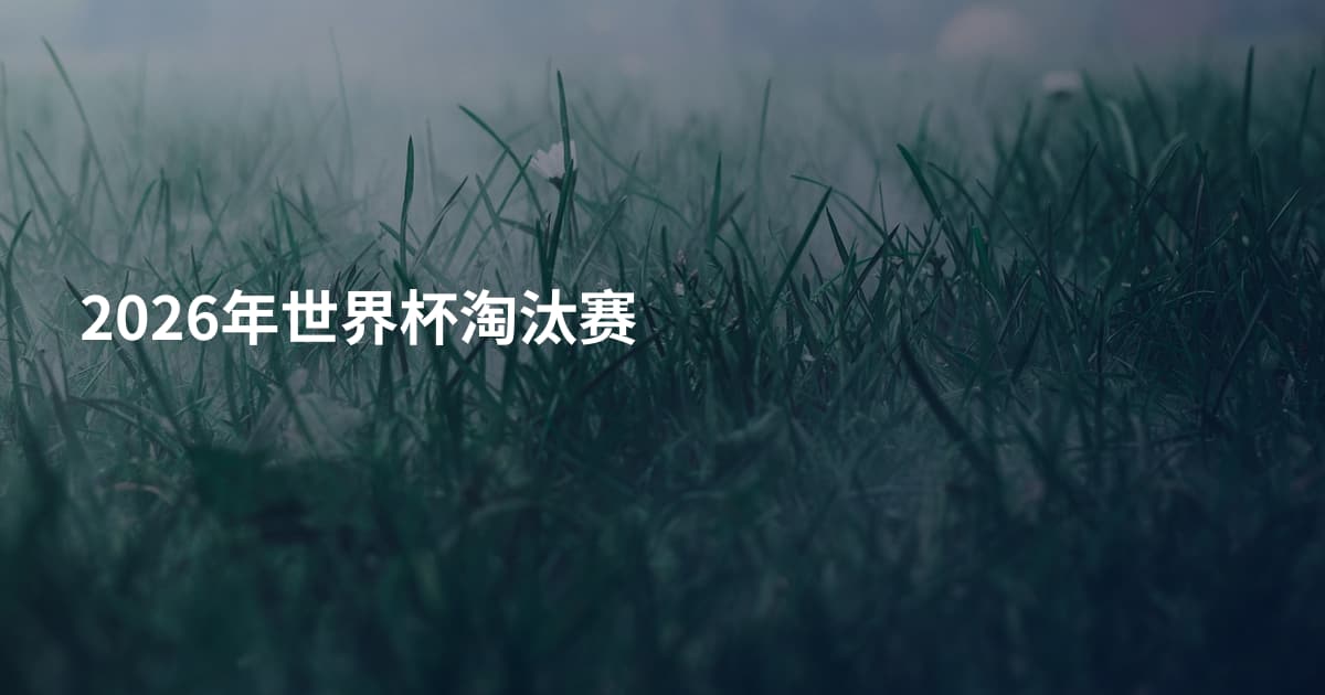 2026年世界杯淘汰赛