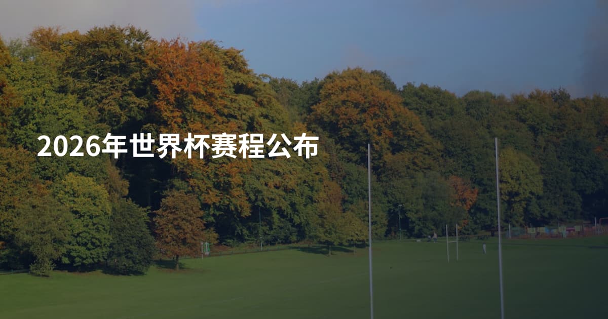 2026年世界杯赛程公布