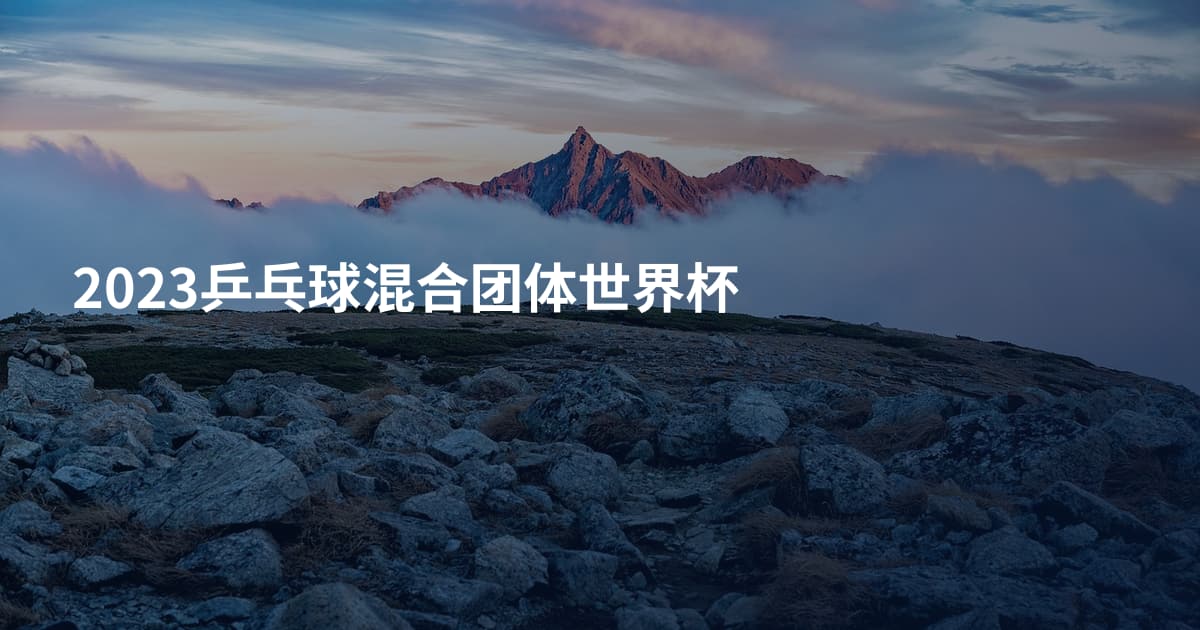 2023乒乓球混合团体世界杯