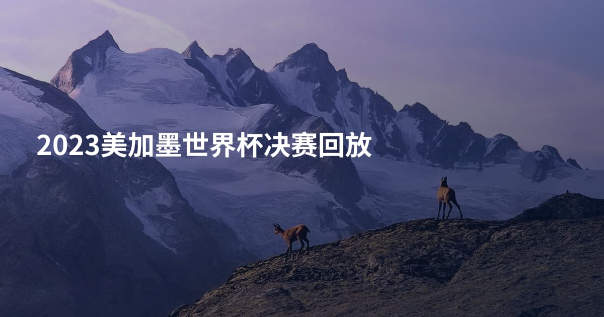 2023美加墨世界杯决赛回放