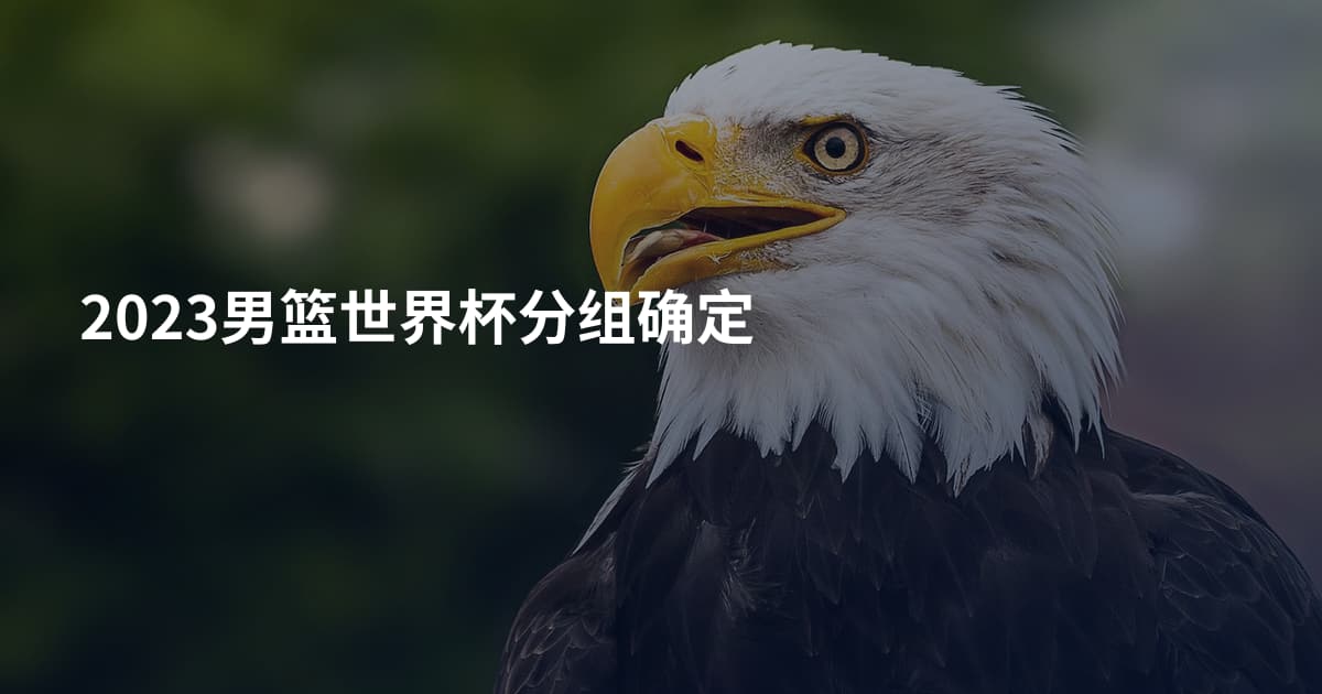 2023男篮世界杯分组确定