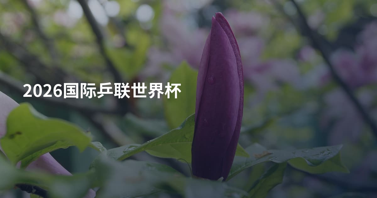 2026国际乒联世界杯