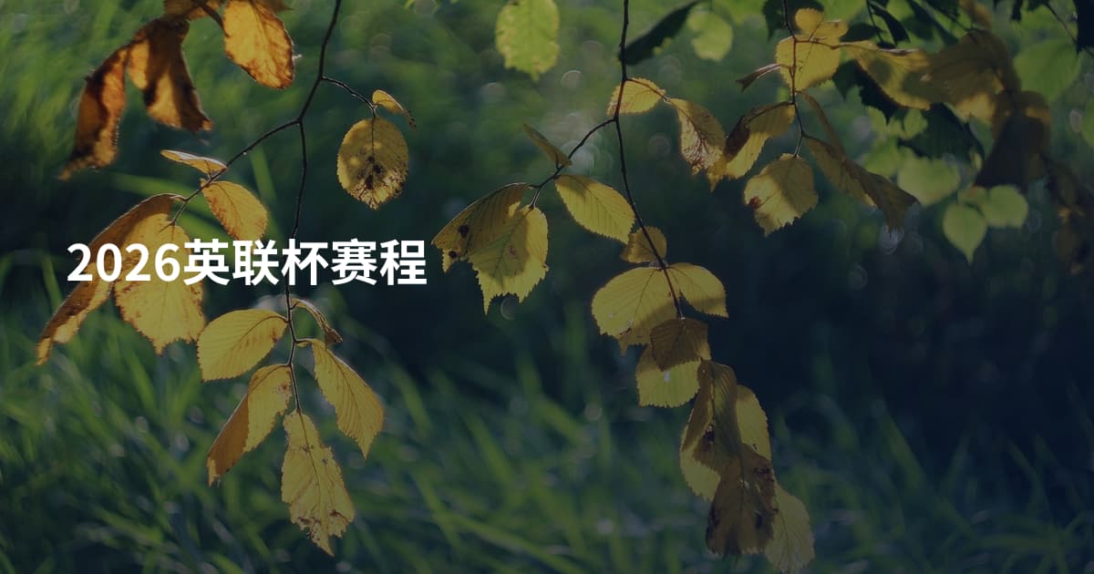 2026英联杯赛程