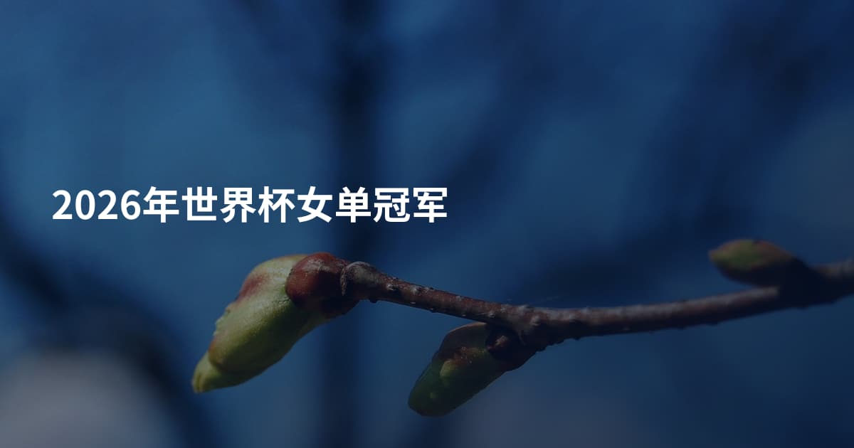 2026年世界杯女单冠军