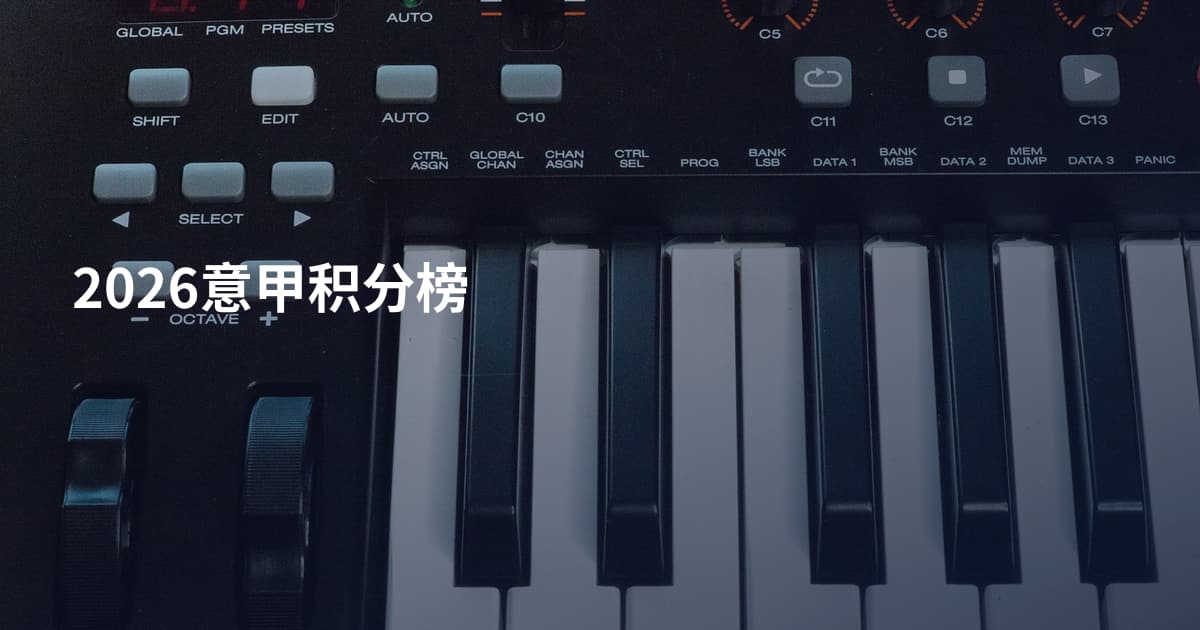 2026意甲积分榜