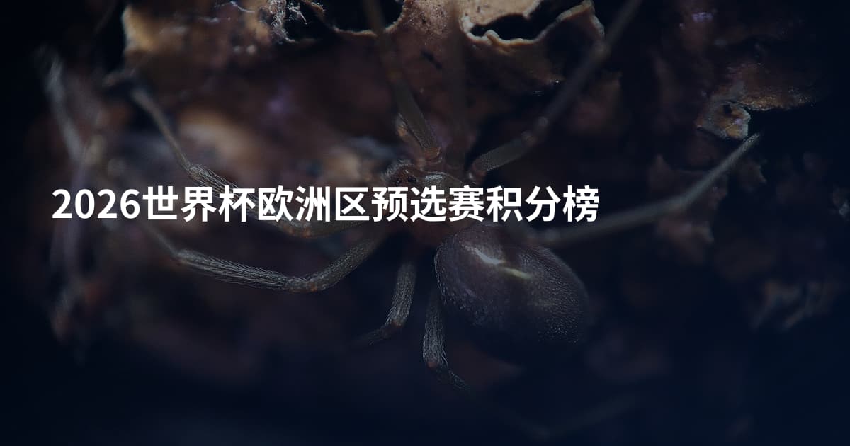 2026世界杯欧洲区预选赛积分榜
