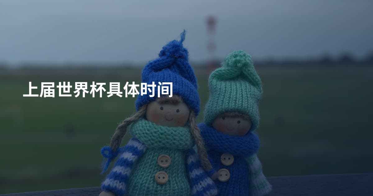 上届世界杯具体时间