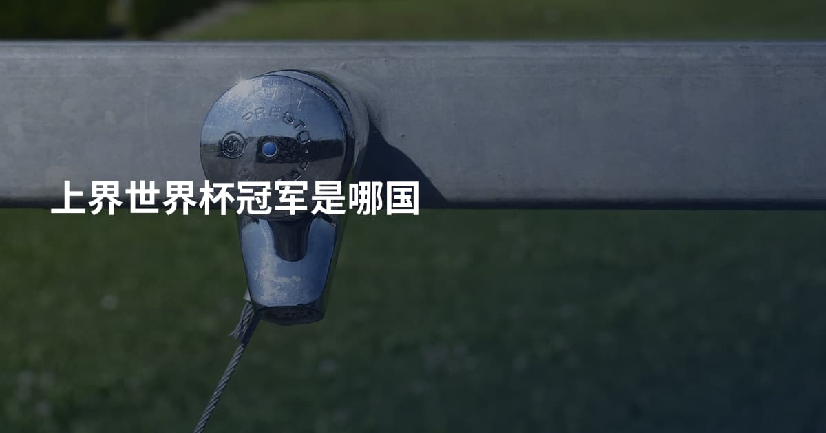 上界世界杯冠军是哪国