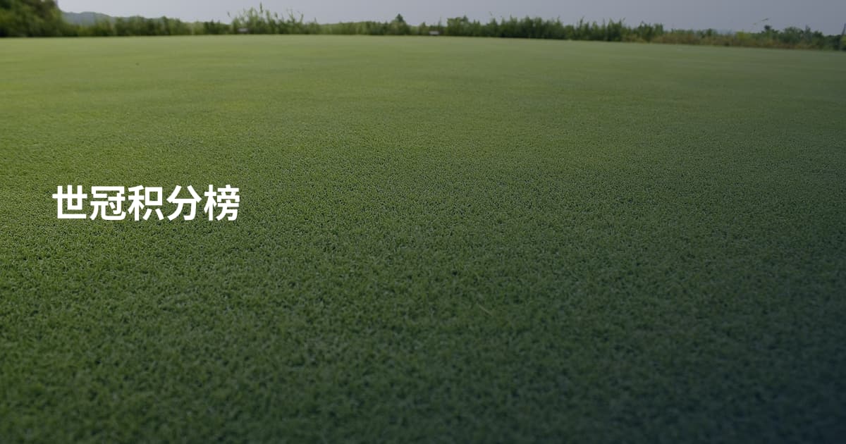 世冠积分榜