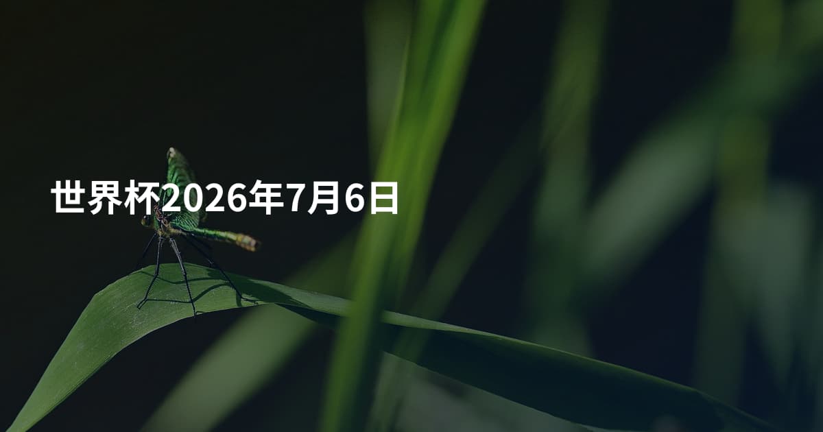 世界杯2026年7月6日