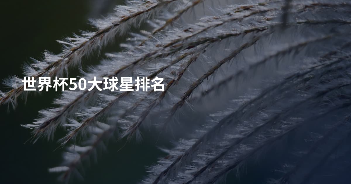 世界杯50大球星排名