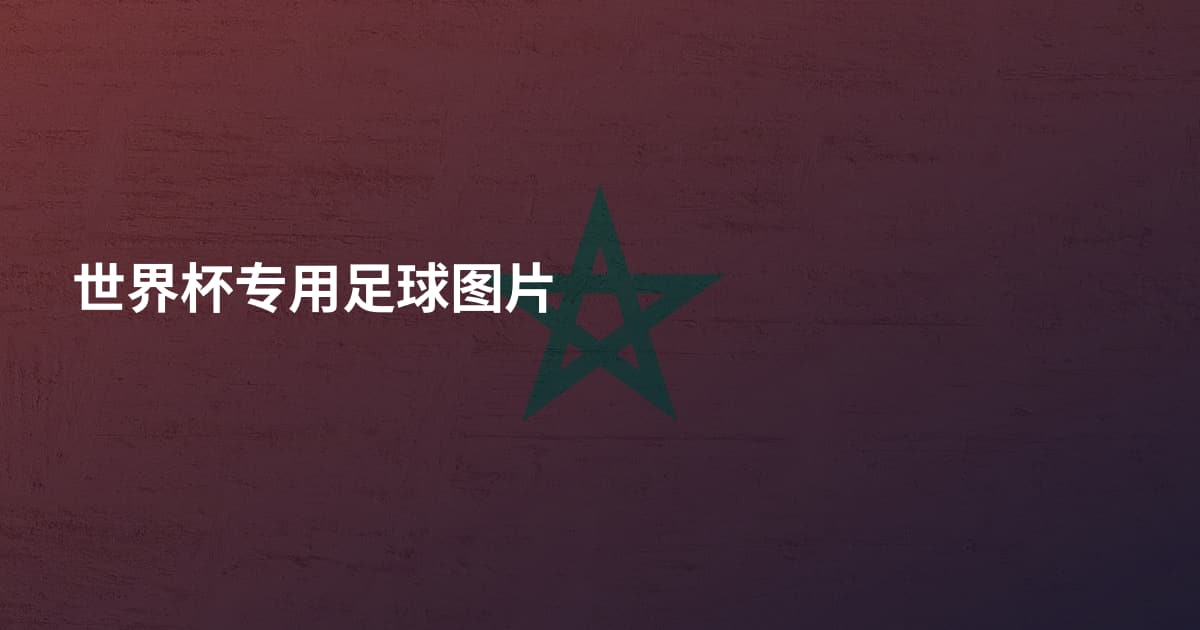 世界杯专用足球图片