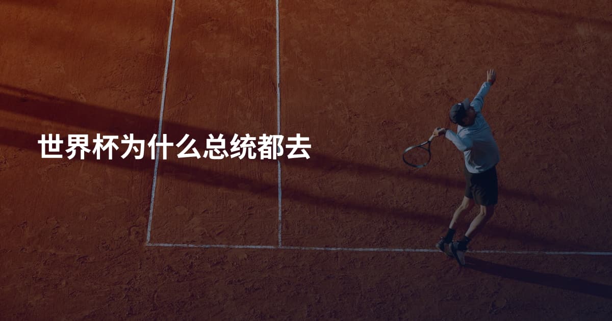 世界杯为什么总统都去