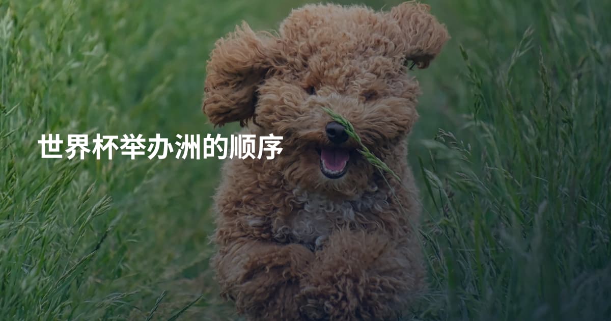 世界杯举办洲的顺序