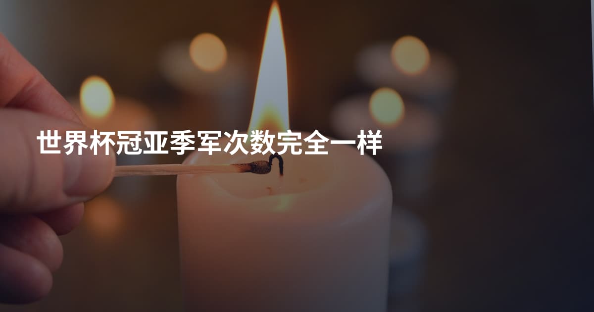 世界杯冠亚季军次数完全一样