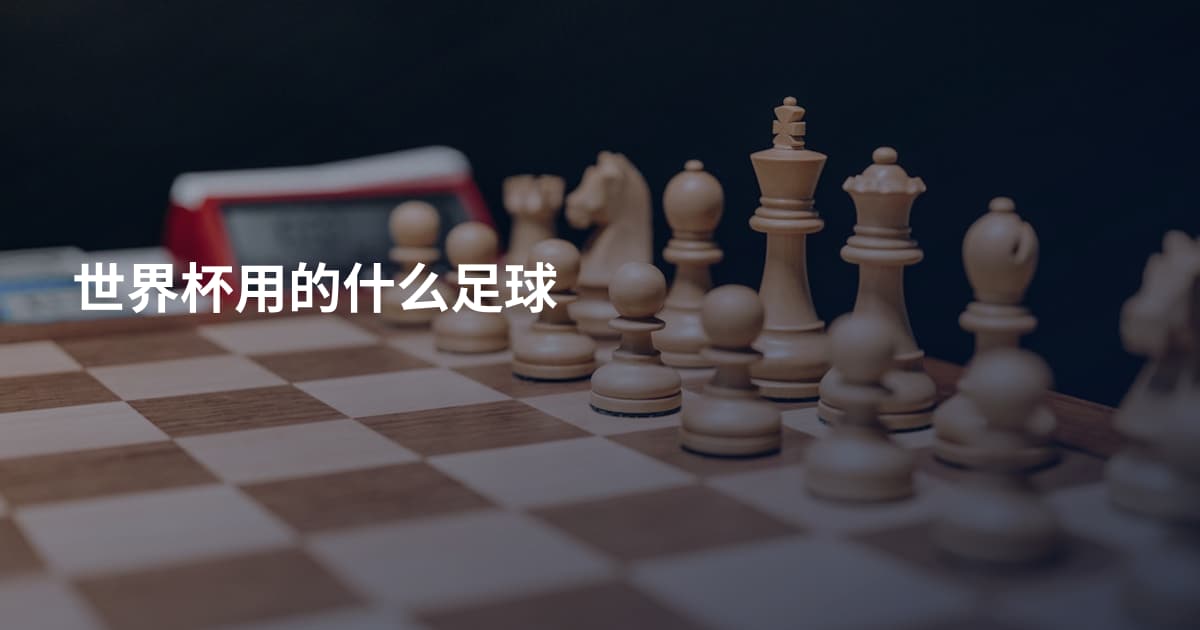 世界杯用的什么足球