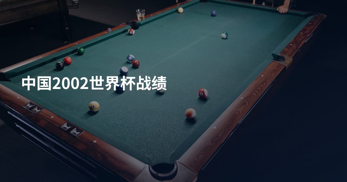 中国2002世界杯战绩