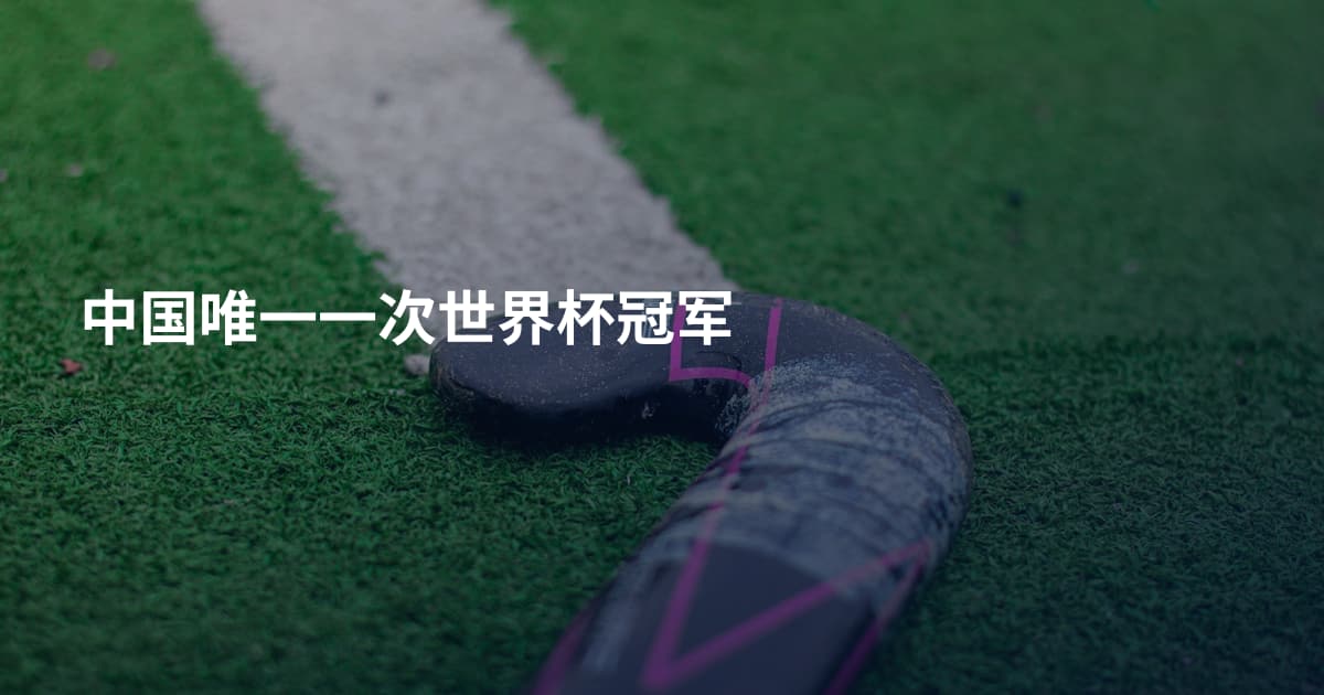 中国唯一一次世界杯冠军