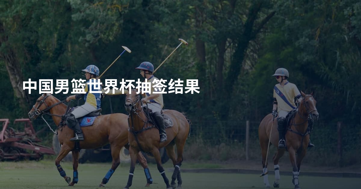 中国男篮世界杯抽签结果