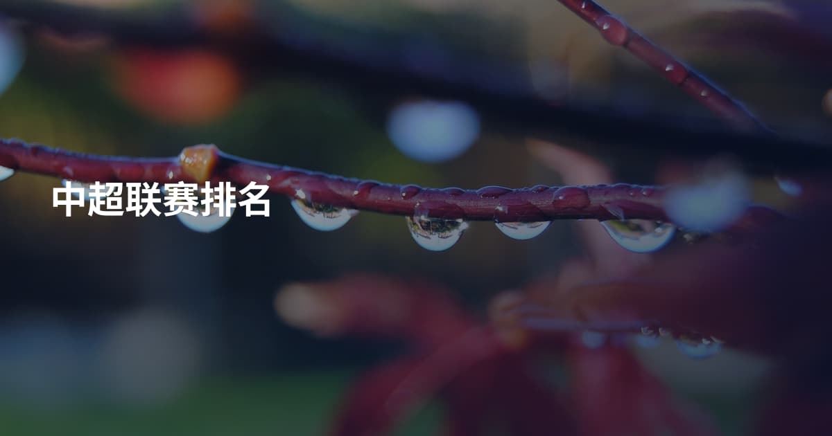 中超联赛排名
