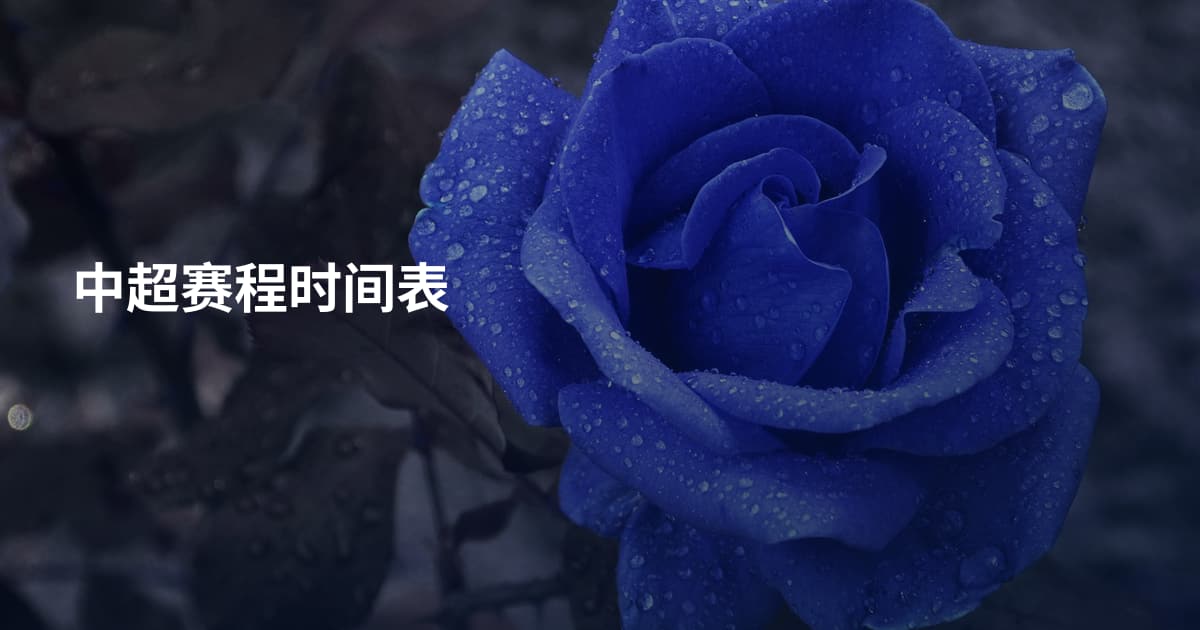中超赛程时间表
