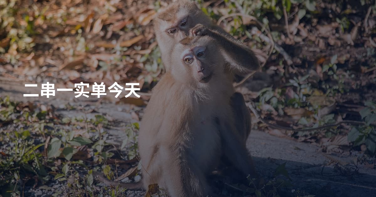二串一实单今天