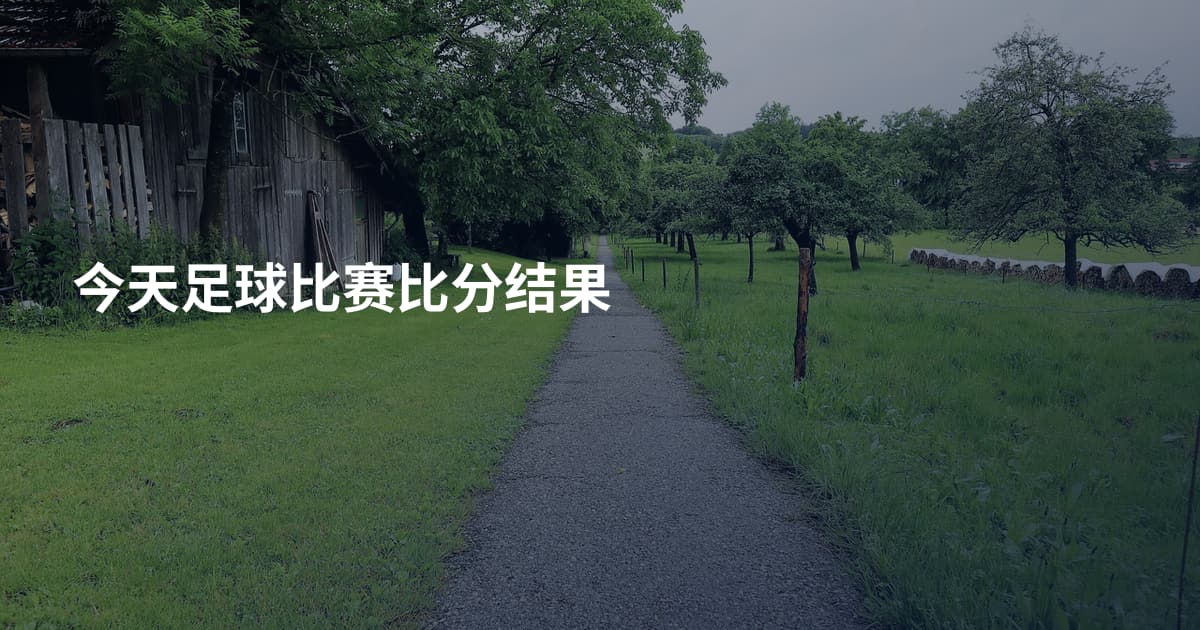 今天足球比赛比分结果