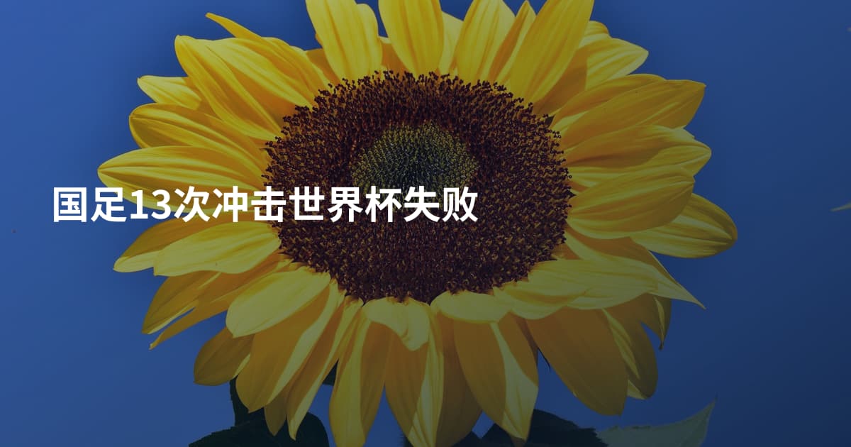 国足13次冲击世界杯失败