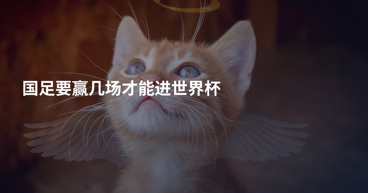 国足要赢几场才能进世界杯