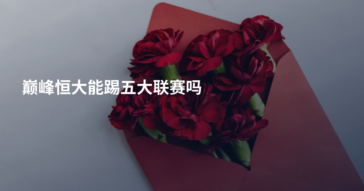 巅峰恒大能踢五大联赛吗