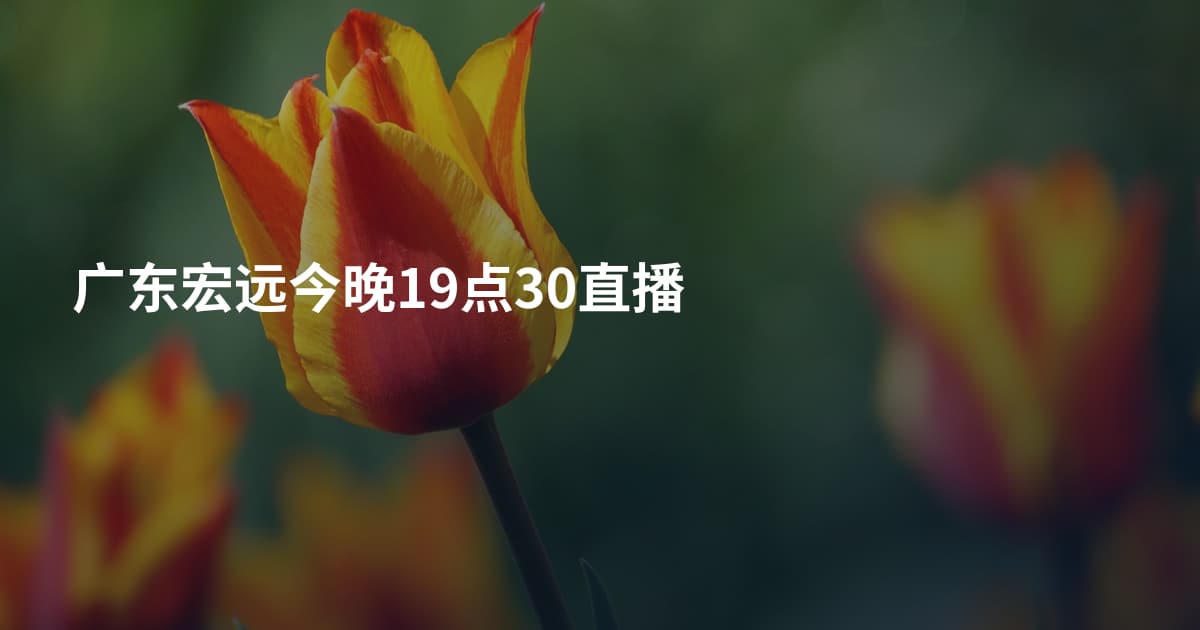 广东宏远今晚19点30直播