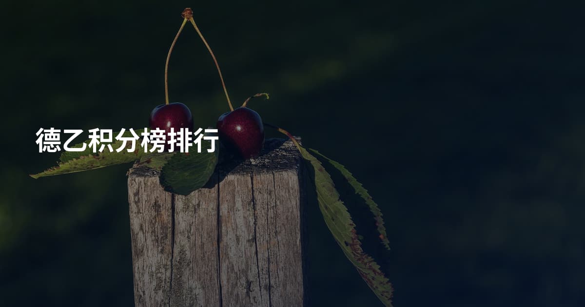 德乙积分榜排行