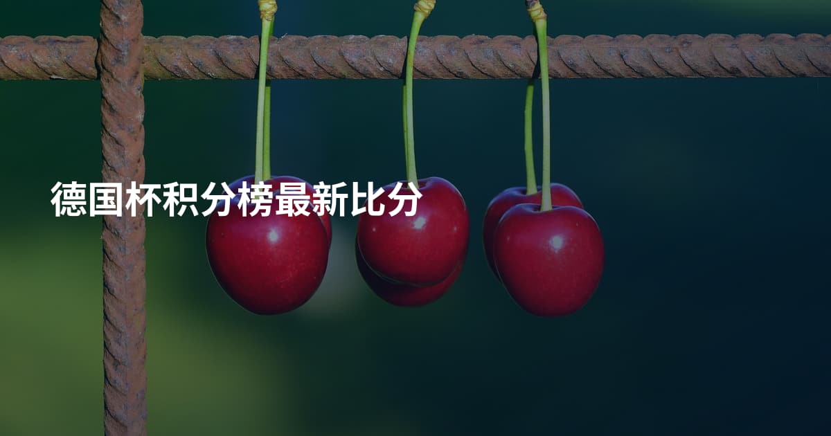 德国杯积分榜最新比分