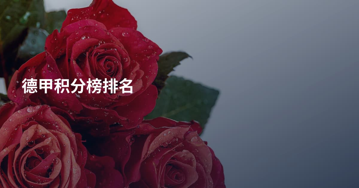 德甲积分榜排名