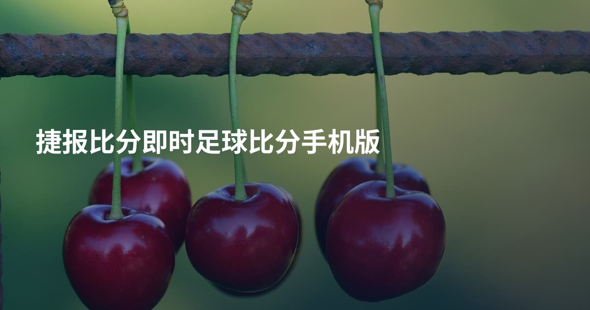 捷报比分即时足球比分手机版