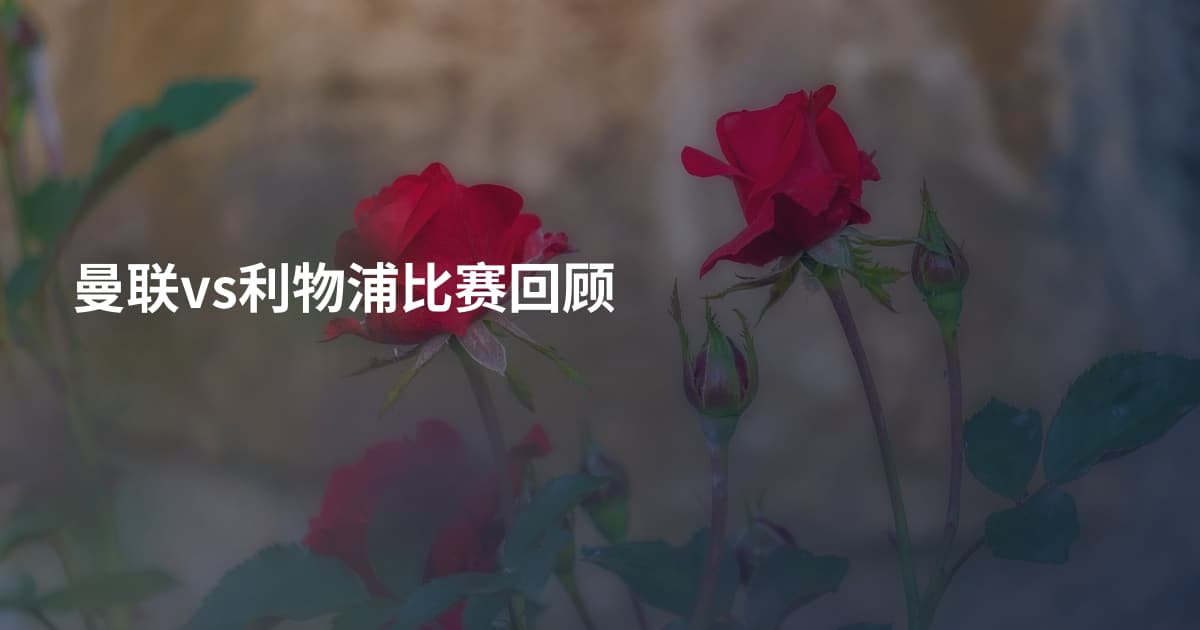 曼联vs利物浦比赛回顾